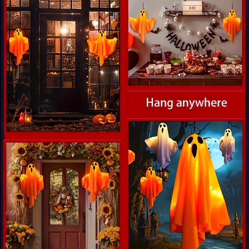 Halloween DIY Glow Decorations, 20-Inch LED Lights with Hanging Rope, Battery-Powered, Indoor Outdoor Use, Easy Installation, Festive Lighting