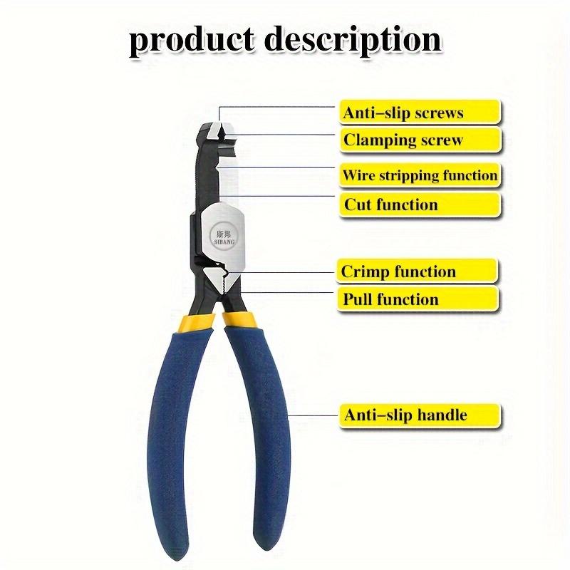 1PC Multi‑Functional Screw Pliers, Special Nail‑Removing Pliers for Rusted & Stripped Screws, Woodworking Pliers for Pulling Damaged, Rusted and Stripped Nails, Ideal for Home Decoration, Industrial Machinery Maintenance and Old Screw Removal