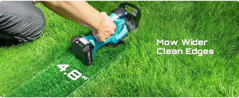 2-in-1 Brushless Hedge Trimmers, SEESII Cordless Grass Shears with Dual 2.0 Ah Batteries, 6" Electric Bush Shrub Trimmer with Dual Action Blade, Handheld Grass Cutter for Yard Garden, Lawn Pruning HT100 #TikTokShopBlackFriday 2-in-1 Brushless Hedge Trimmers, SEESII Cordless Grass Shears with Dual 2.0 Ah Batteries, 6" Electric Bush Shrub Trimmer with Dual Action Blade, Handheld Grass Cutter for Yard Garden, Lawn Pruning HT100 #TikTokShopBlackFriday