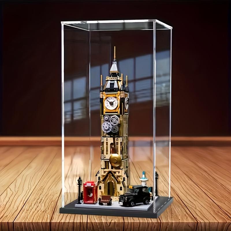 Base Transparent Display Case, Ideal for Figures, Cars, Building Models, Collectible Items, Collectible Showcase Cabinet, Home Decor Accessory