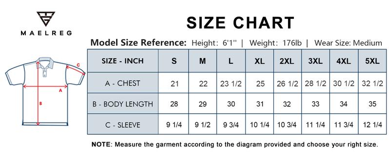M MAELREG Men's Plain Golf Polo Shirt, Lightweight Performance Shortsleeve Athletic Top, Stretch Comfortable Casual Menswear