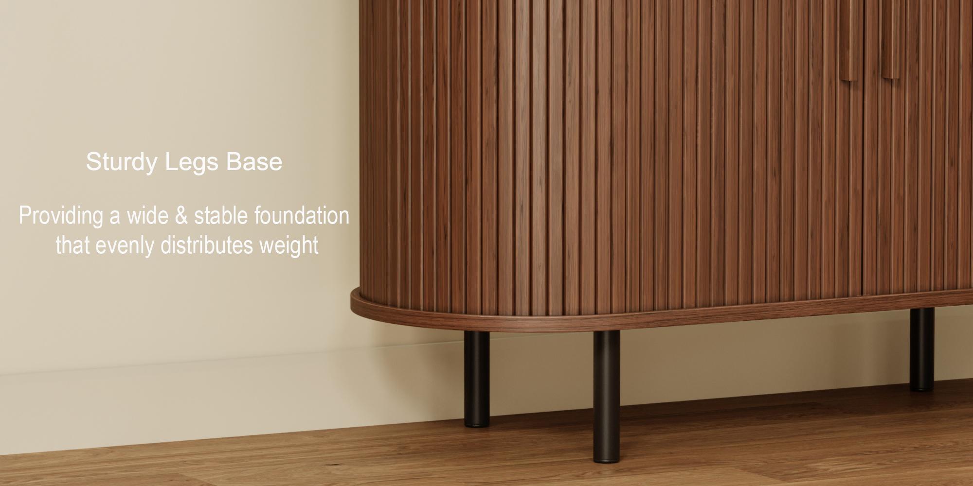 【SPRING GLOW UP】onbrill Fluted Collection - TV Stand & Coffee Table & Buffet Cabinet for Livingroom; Bedroom Furniture,Christmas Gift