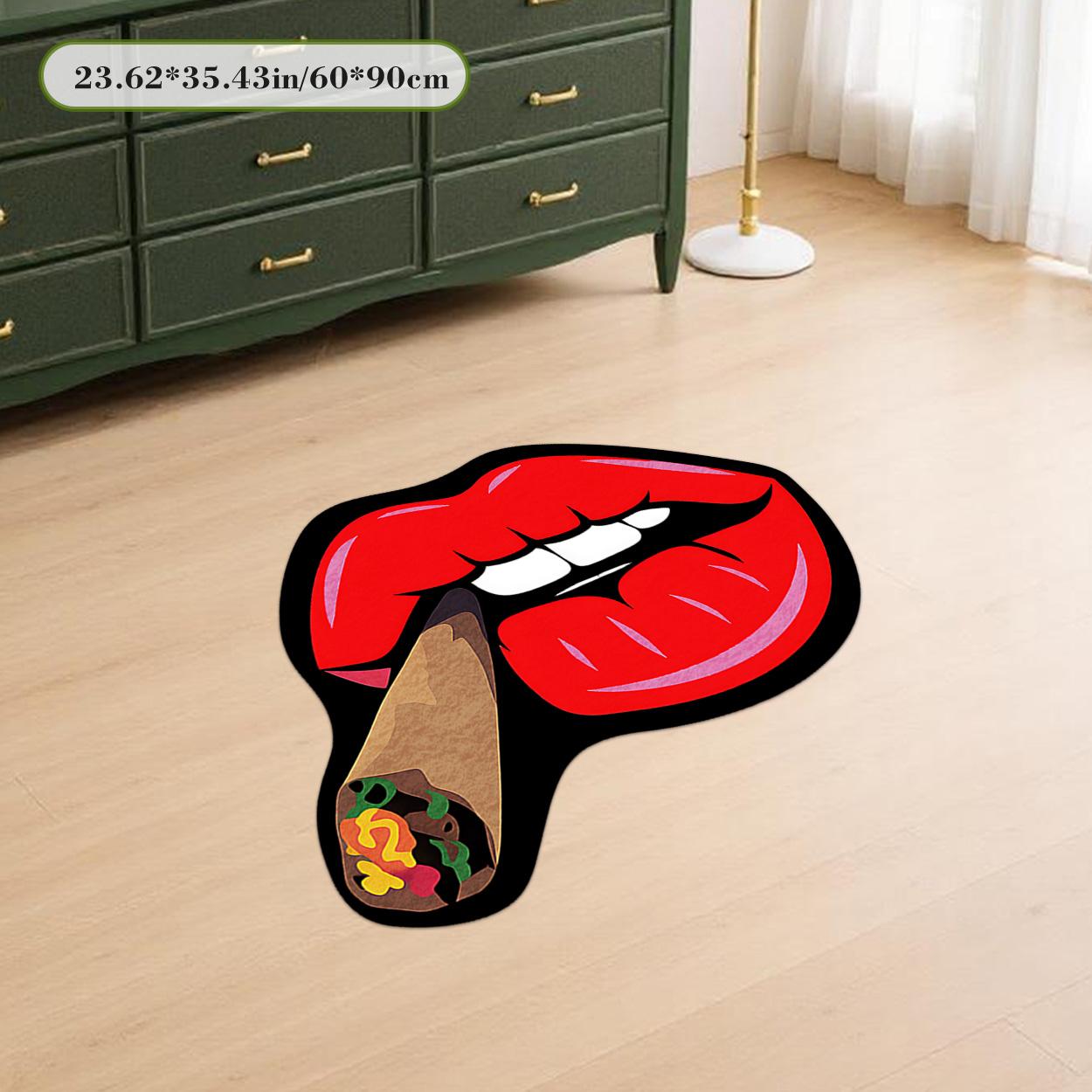 Irregular Printed Rug Velvet soft and comfortable patterned printed carpet, suitable for multiple scenarios, available in various sizes, soft and non-shedding Abstract Rugs