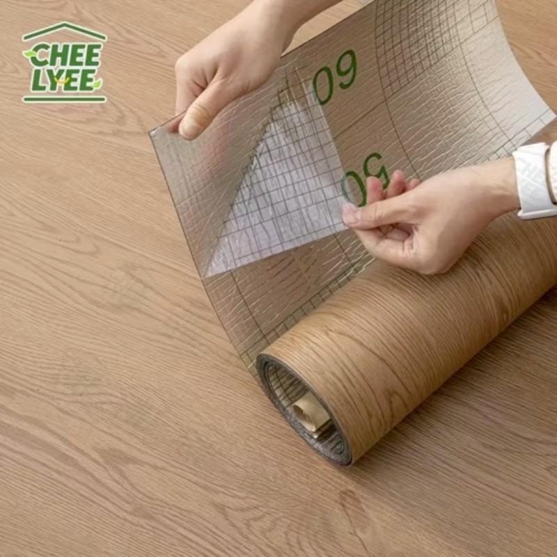 2 Rolls SXP Self-Adhesive Wall Floor Tiles, Peel and Stick 15.75"X118" Vinyl, Aluminum Foil Backing, Modern Wood Grain and Marble Pattern, 30 Colors Available, Home Decor, Easy to Apply Wall Film, Suitable for All Indoor Spaces