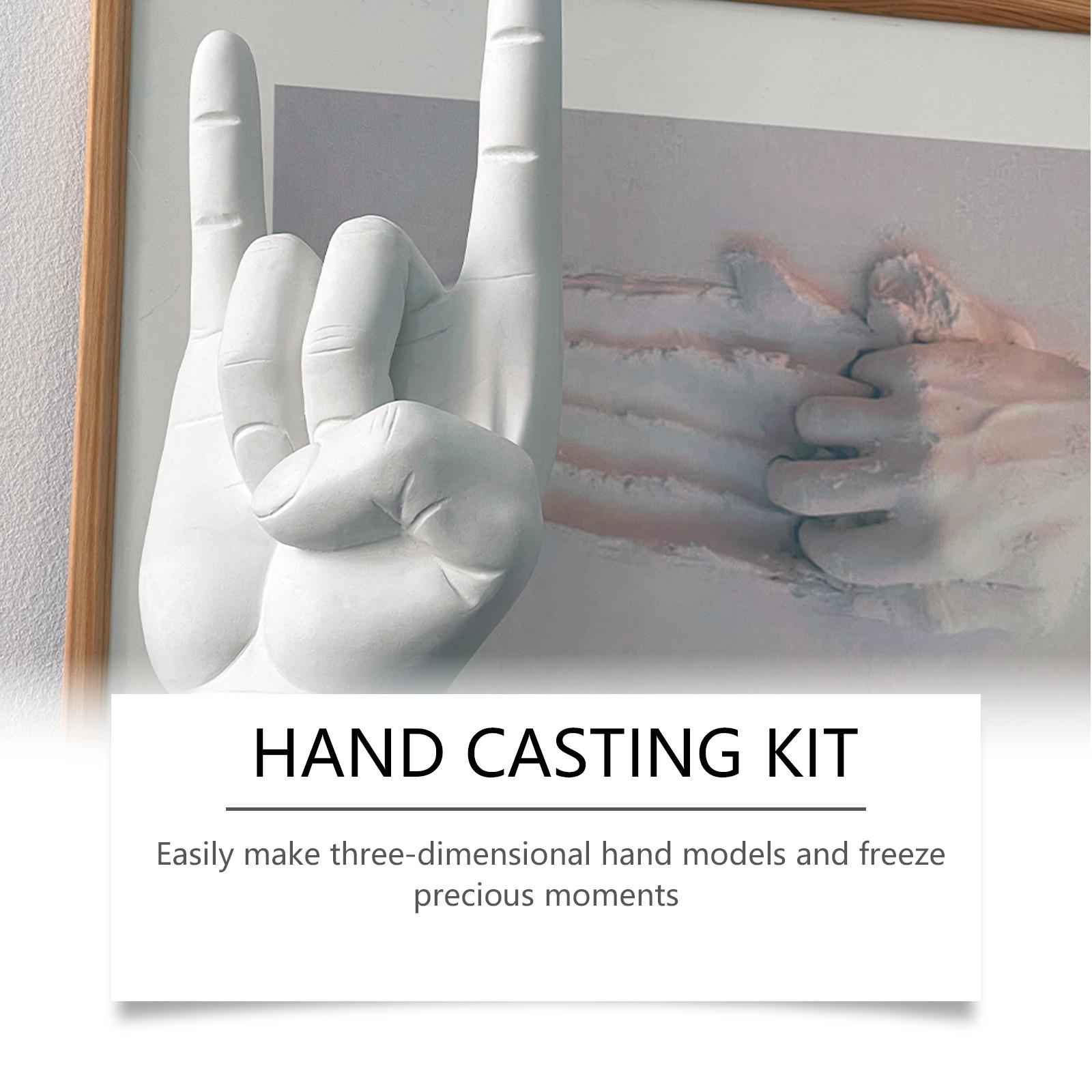 Handprint Powder DIY Kit, Hand Casting Kit, 3D Model Handprint Souvenir ...