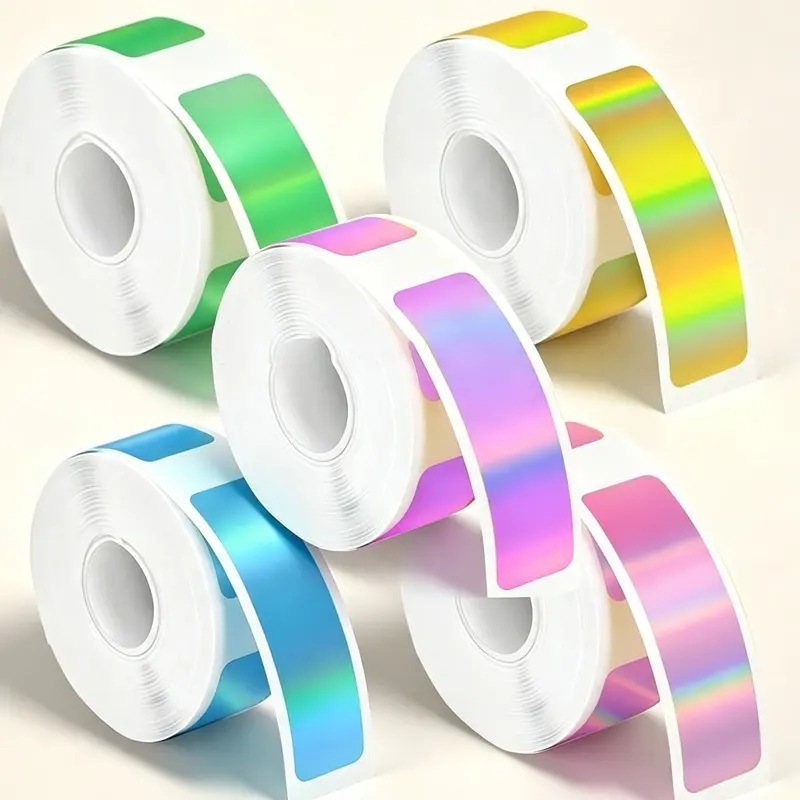 5 volumes. 160 sheets/roll thermal label paper, compatible with D30 label printer laminated label stickers, home office thermal labels (12x40mm)