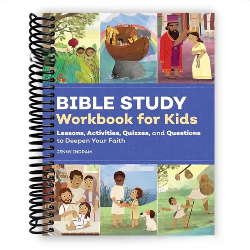 Children Bible Study Workbook, Interactive Learning for Kids, Bright and Fun Design, Enhance Faith Through Biblical Knowledge