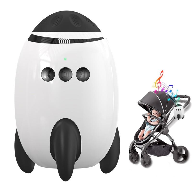 Baby Rocking Chair, Baby Vibration Soother, Gentle Shaking for Any Stroller, Noise Machine, 11 Sounds, Adjustable Speed, Sleep Aid