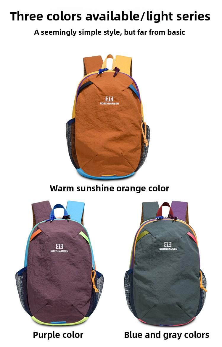 Unisex Minimalist Lightweight Mesh Outdoor Backpack for Adults, Zip Closure, Adjustable Padded Shoulder Straps, Anti-Splashing, High-Capacity, Stain-Resistant, Multiple Pockets, Wipe-Clean, Extra Stability, Casual Hiking Use
