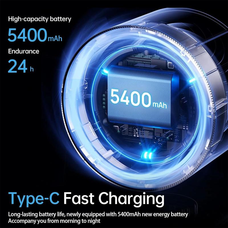 USB Charging Fan with Digital Display, 100-Speed Turbo Powerful Fan, Adjustable and Portable Desktop Hanging Fan, Strong Wind Cooling for Summer, Suitable for Home, Kitchen, Bathroom, Office, Outdoor Camping