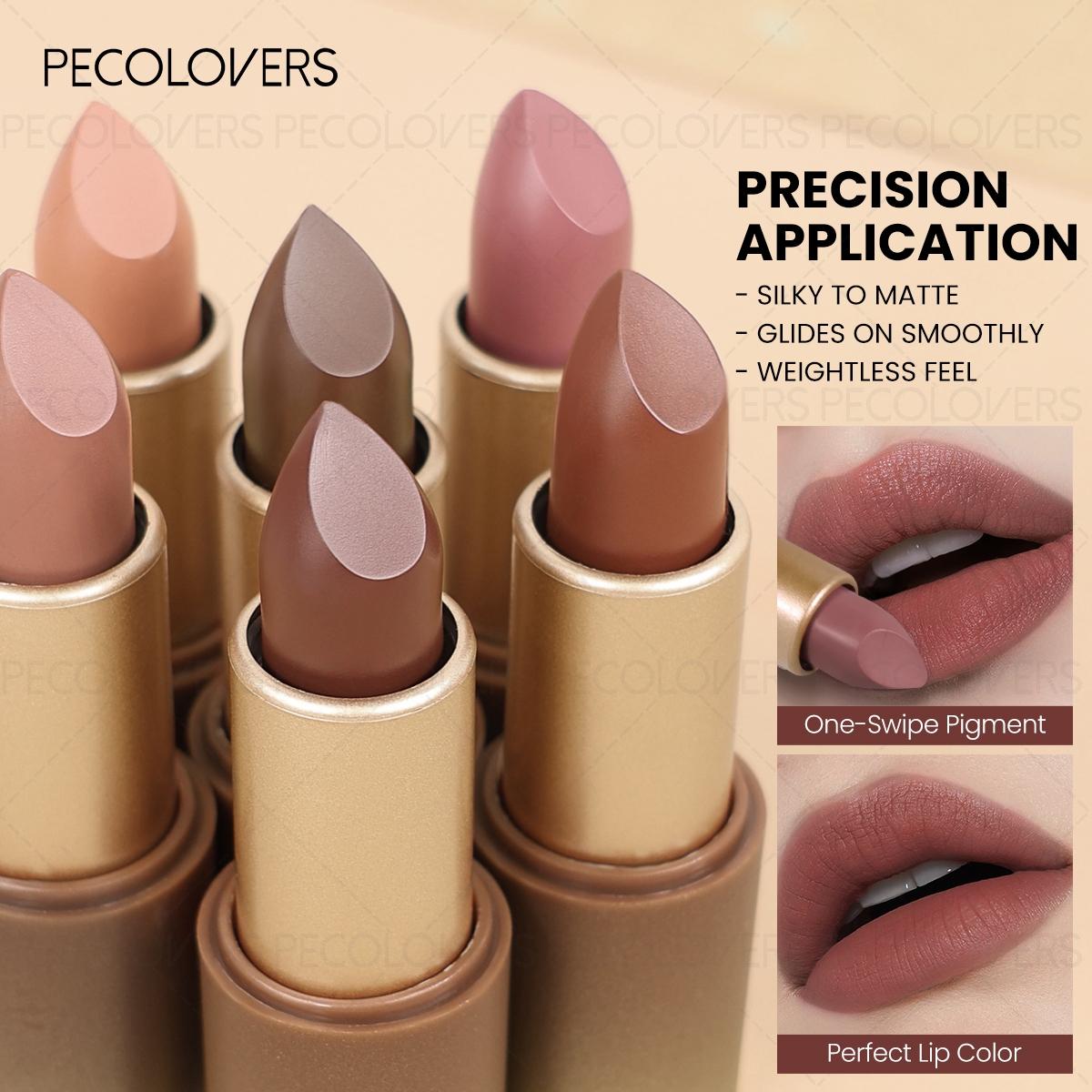 1PC Matte Brown Lipstick Color Stick - Non-stick Cup, Suitable for Autumn and Winter Makeup, High Pigmentation, Silky Smooth, Nude Makeup, Perfect Christmas Gift