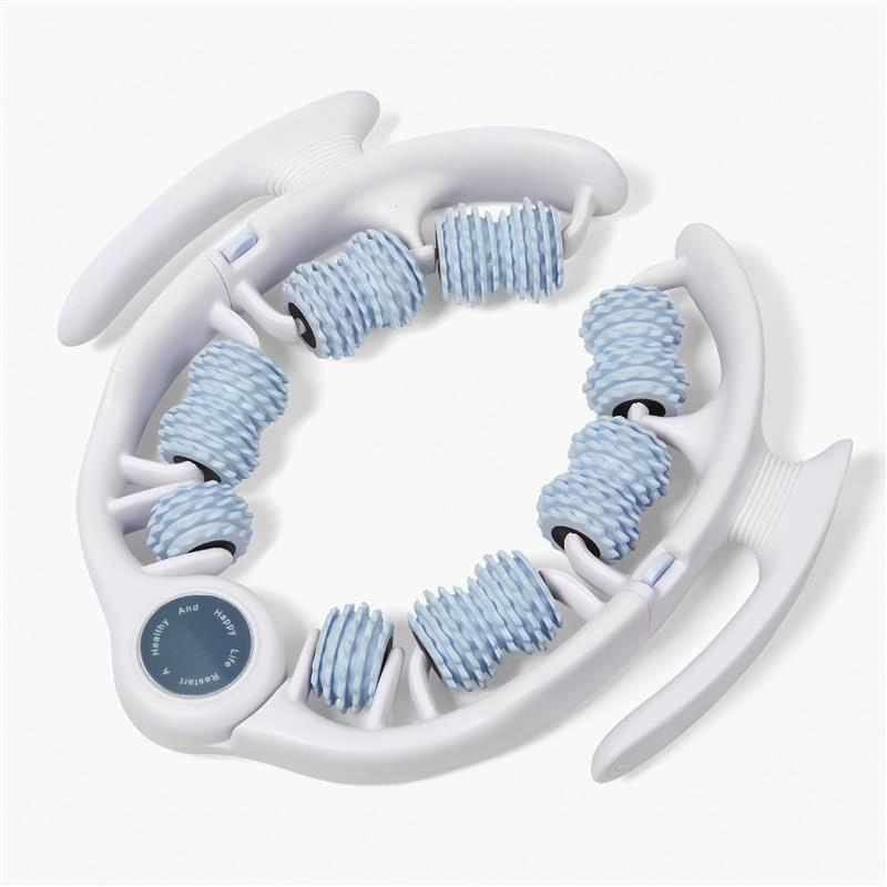 Detachable 8-Wheel Leg Massager, Silicone Roller Deep Tissue Relax Tool, Portable Muscle Relief for Legs & Calves