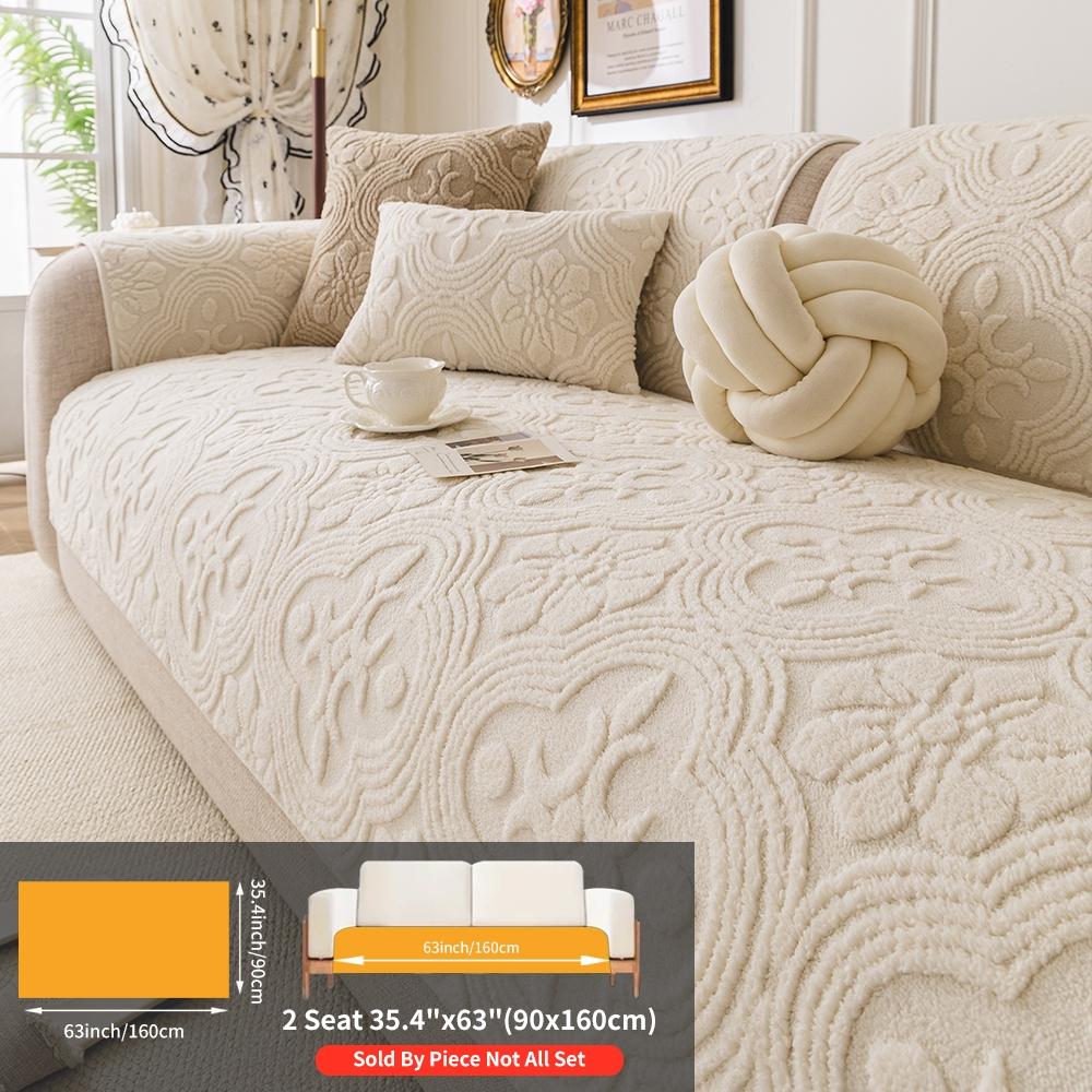 Comfortable Peony Pattern Sofa Cushion, Thick Soft Pet Friendly Couch Protector, Non-Slip Plush Chair Cover for Living Room Bedroom Office Decor, Sofa Couch Covers Comfortable Peony Pattern Sofa Cushion, Thick Soft Pet Friendly Couch Protector, Non-Slip Plush Chair Cover for Living Room Bedroom Office Decor, Sofa Couch Covers