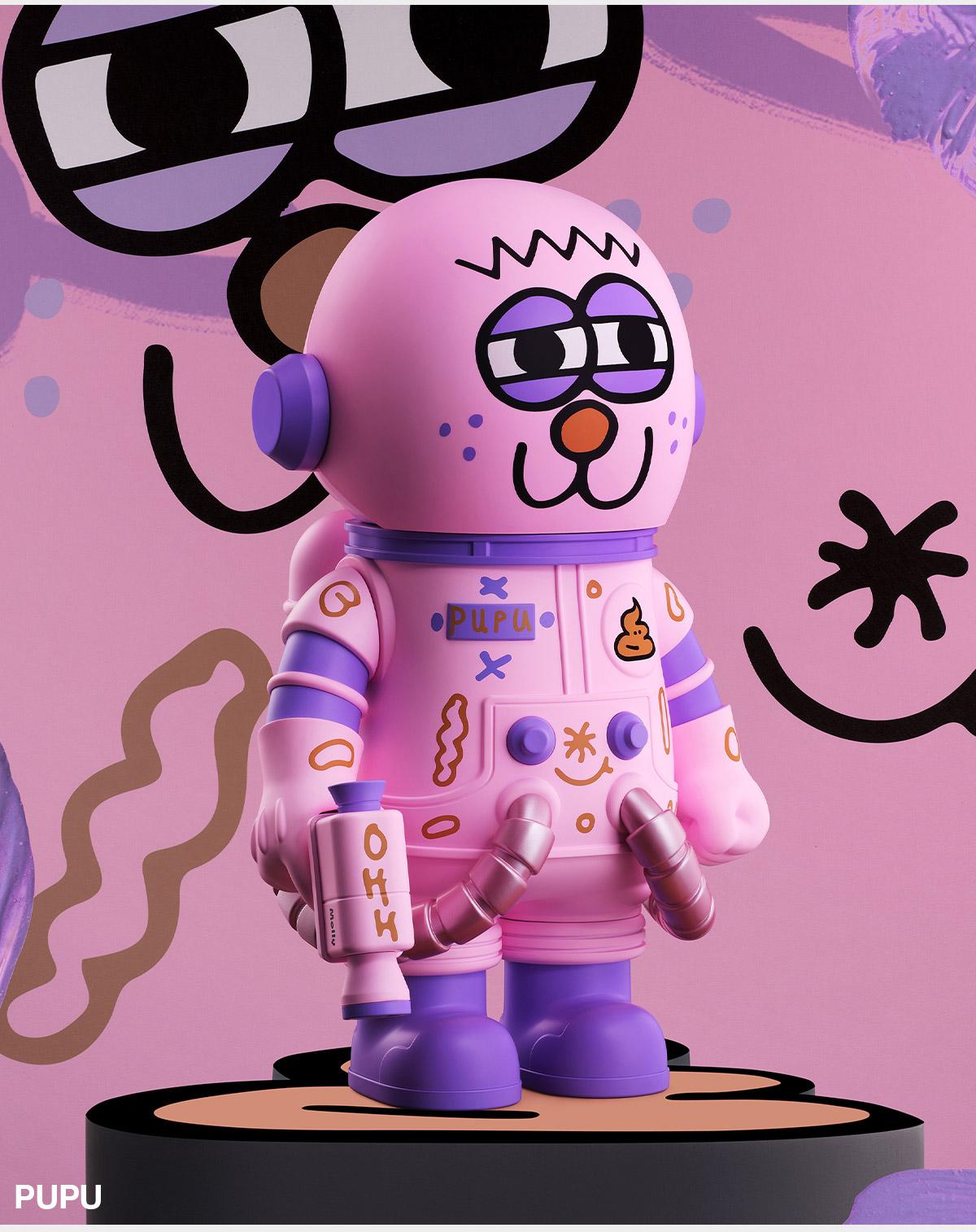 Unboxing-MEGA SPACE MOLLY 400% JON BURGERMAN SPACE CADETS Series-3.0