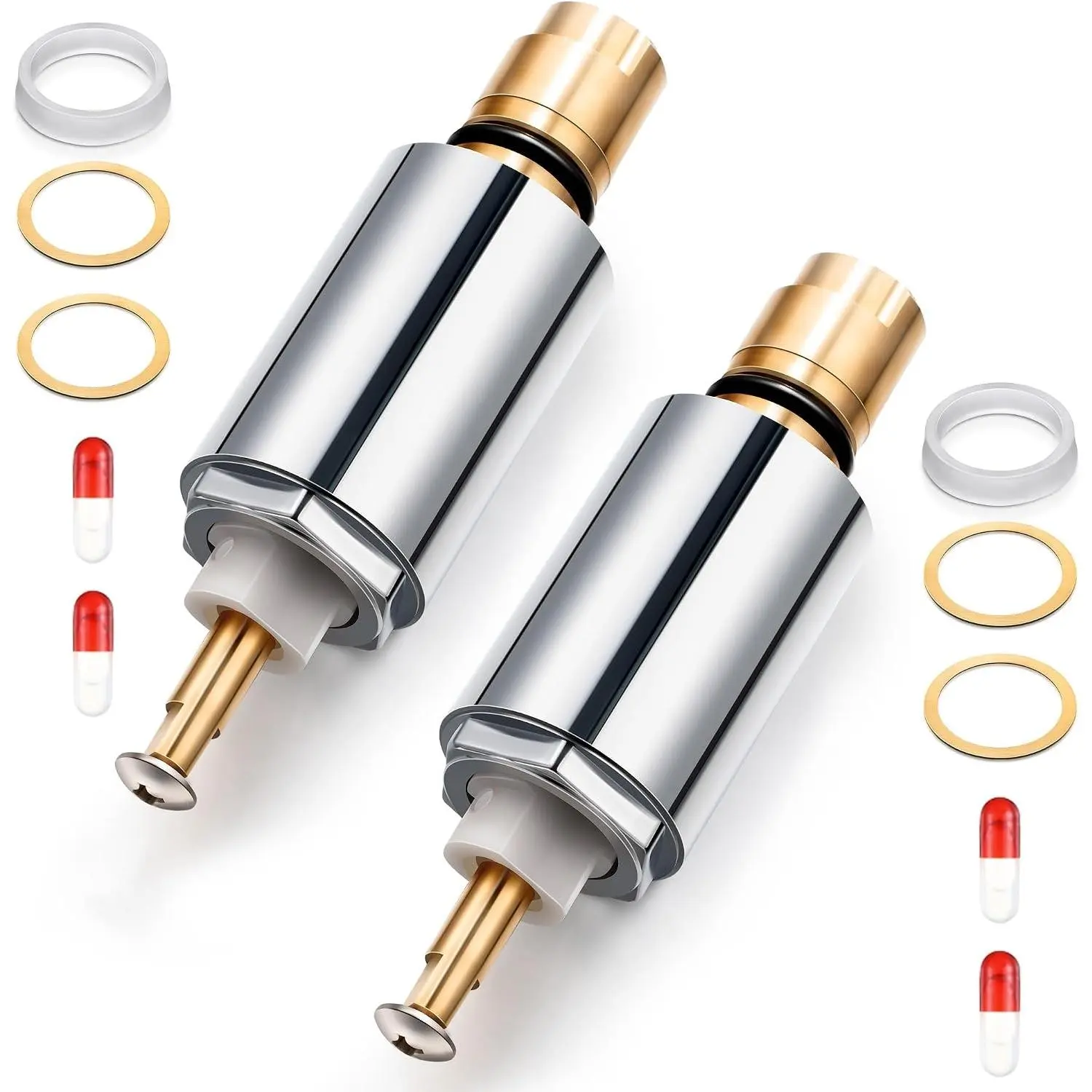 2 Pack Shower Cartridge, Compatible with Mixet MS-5AT-C | Bathroom Single Handle Faucets, Shower Valve Cartridge, Single Faucet Repair Kit for Hot and Cold Water Applications