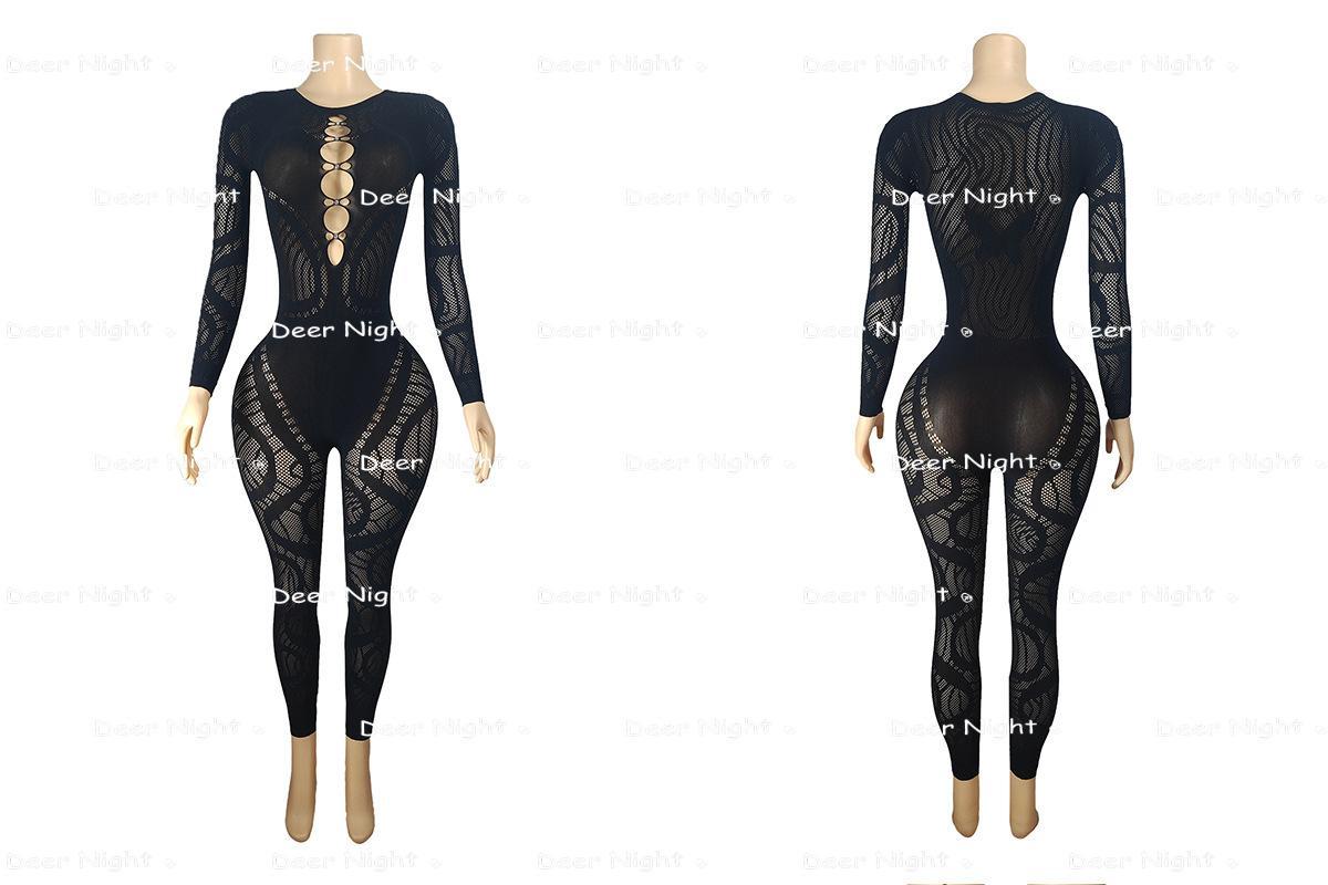 Women's High-Waist Rhinestone Hollow Thick-Knit Long-Sleeve Integrated Bodysuit Outerwear - Polyester, Romantic, Ethnic, Baroque, Anniversary Essential Fashion Clothing Accessory