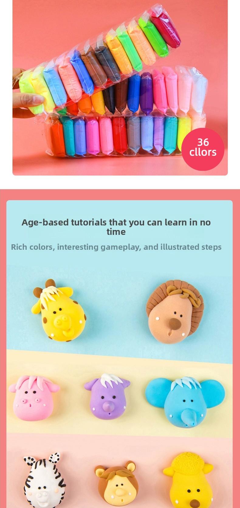 Ultra-light Clay Playdough Toy Space Clay Plasticine Clay Set