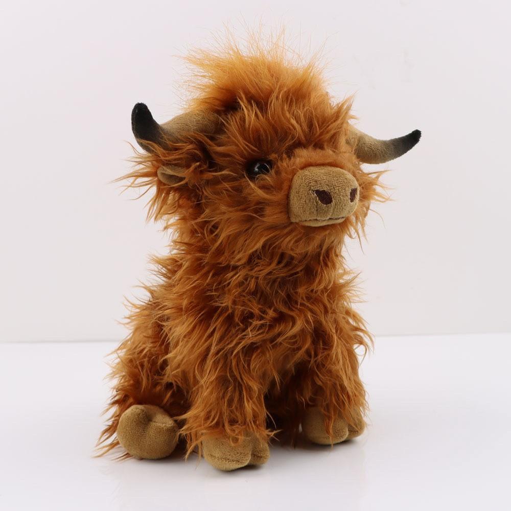 Scottish Highland Bull Plush Gift, Stuffed Animal Gifts, Cute Stuffies, Soft and Fluffy, Perfect for Hugging and Playing, Ideal for Kids, Home Decor, Collectors, Birthday Gifts