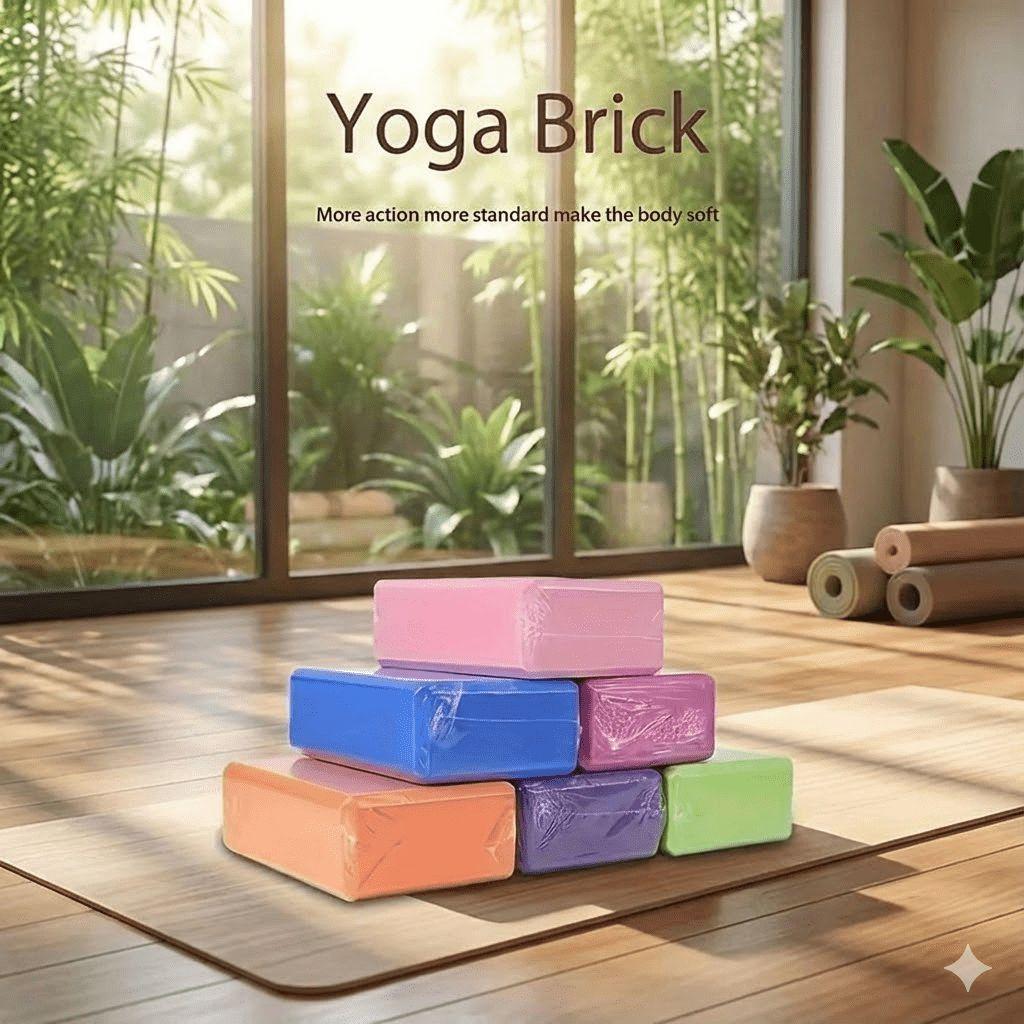 2-Pack Dance Practice Blocks, High-Density Foam Yoga Bricks, Leg Stretching Blocks for Yoga Studio, Durable and Comfortable