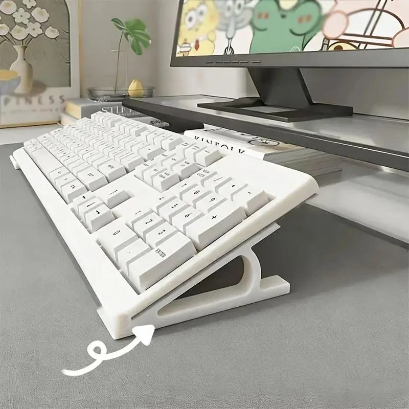 Ergonomic Keyboard Height Increasing Stand, Anti Slip Universal Stand, Multi Color Optional, Office Gaming Specific