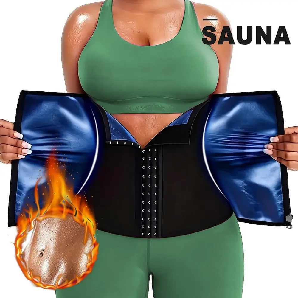 Women's Mid Waist Shaper Waist Trainer - 2026 Simple Polyester Plain Zipper, Basic Hook-Closure Colombianas Fajas, Compression Piece Shapewear Belt for Tummy Control, Flat Belly Cincher Summer Everyday Wear