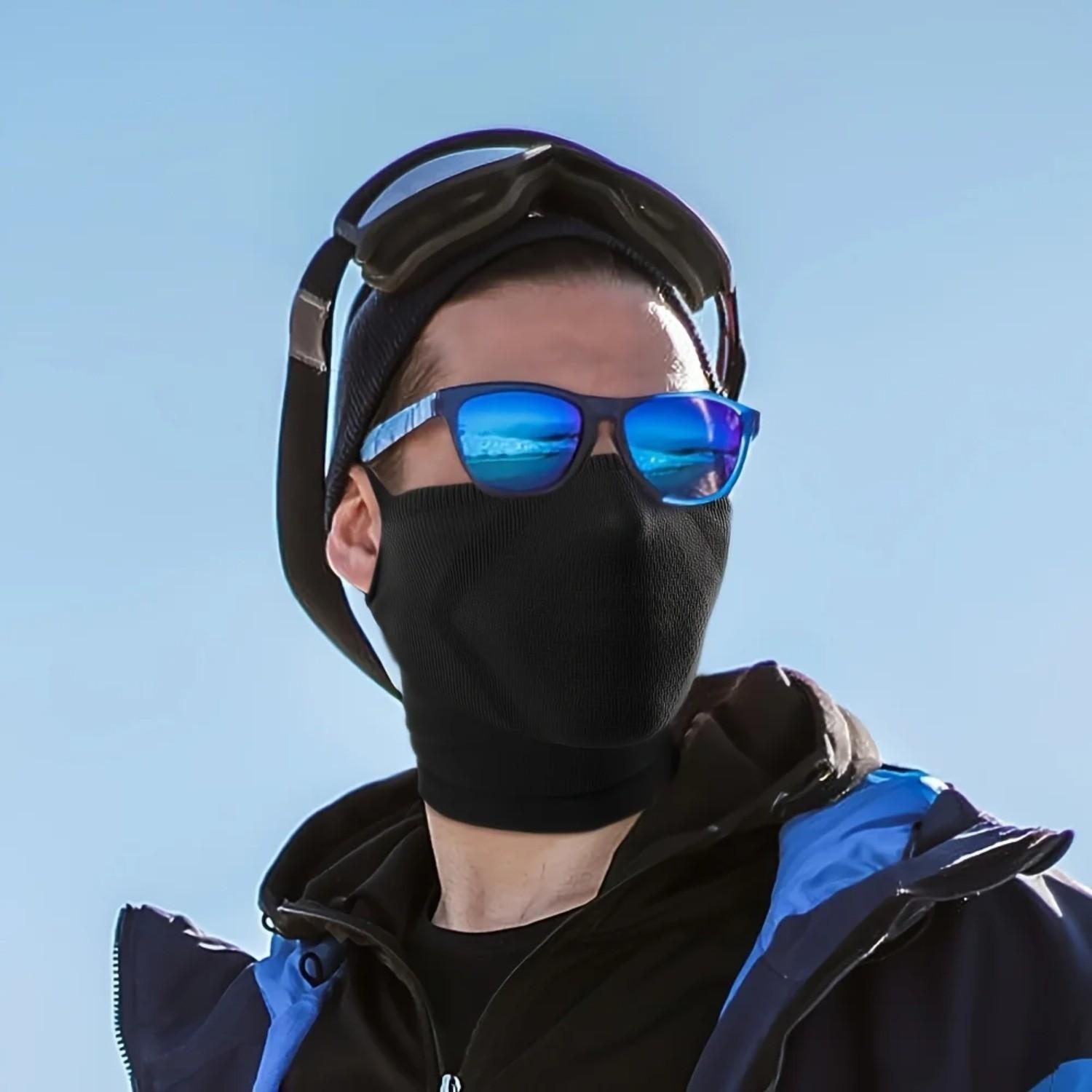 Breathable Windproof Face Mask with Ear Hooks, 2 Styles Outdoor Sports Mask for Running, Hiking, Cycling & Travel, Comfortable Design