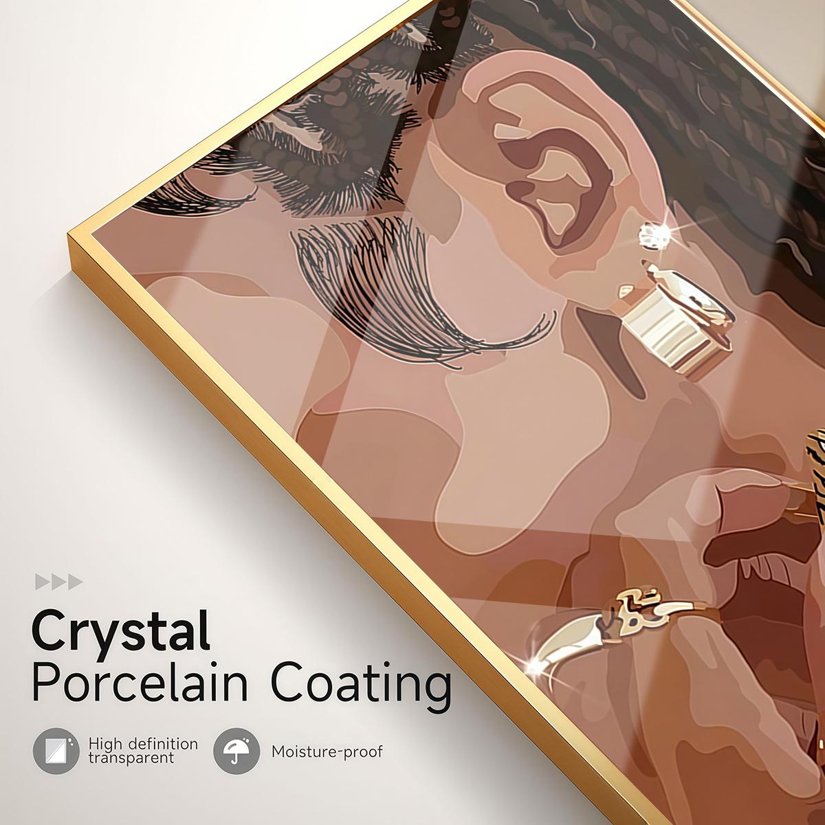 3 Counts Aluminum Alloy Framed Painting, Stylish Woman Jewelry And Gold Accessories Art Posters, Home Decoration For Living Room, Bedroom, Office, Restaurant, Hallway Wall Decor, Odorless Print Artwork, Luxury Perfect Gift For Friends And Family