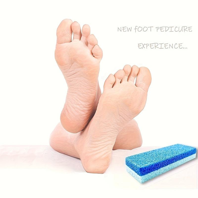 4 Pcs Foot Pumice Stones and Scrubbers, Durable Exfoliating Pedicure Stones, Home Body - Cleansing Tools for Men and Women