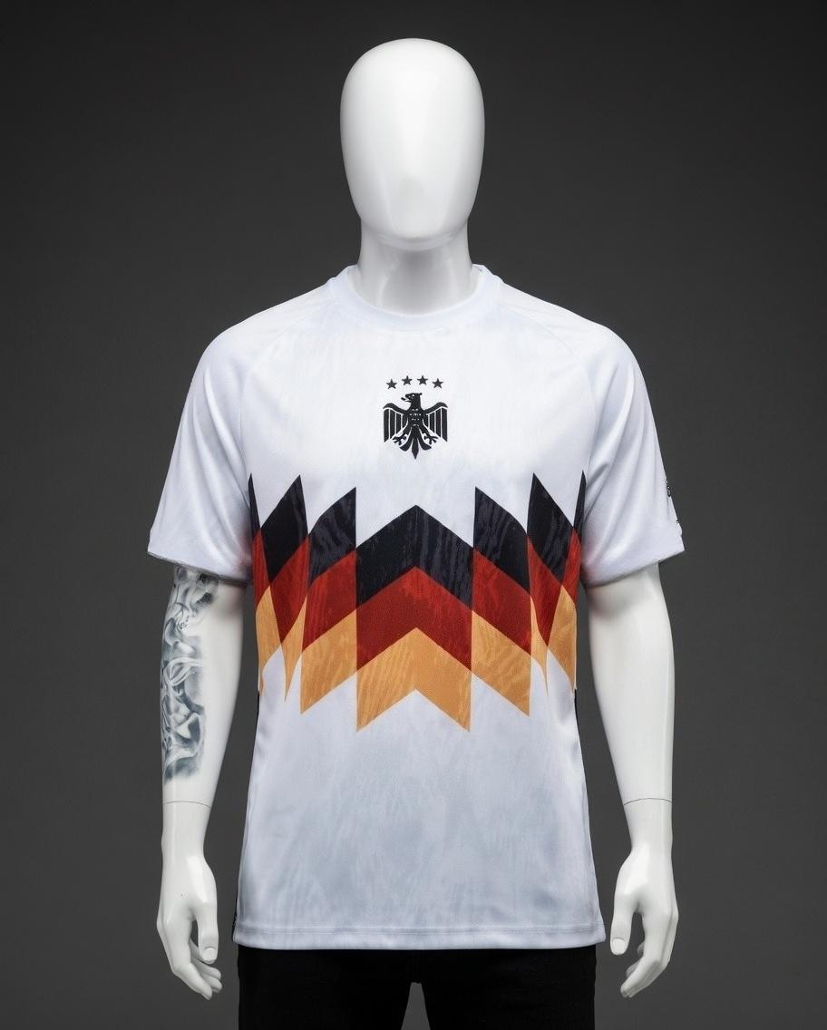 Germany Heritage Jersey 2026 World Cup Edition - Lightweight Polyester Printed 3D Design Football Shirt