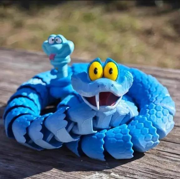 1/2/3PCS 30/68CM Gareth Snake: Joint Simulation Toy Snake From Zootopia, 3D Printed Gareth Snake Model, Stress Relieving Toy, Children'S Gift