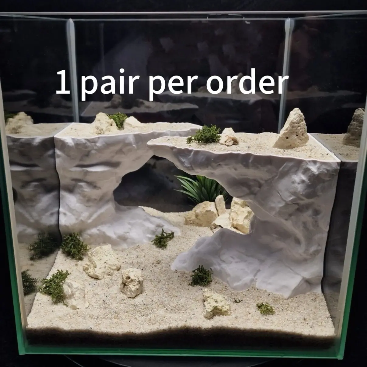 Fish Tank Landscape, Aquatic Plant Pot, Fish Tank Decorative Item, 3D Printed, Non-Polluting Water Quality, Ideal for Aquariums