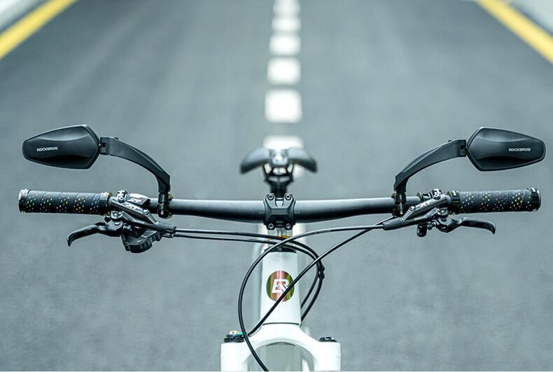 ROCKBROS Bicycle Handlebar Rear View Mirror Bike Cycling Wide Range Backsight Reflector Adjustable Left Right Bike Mirror