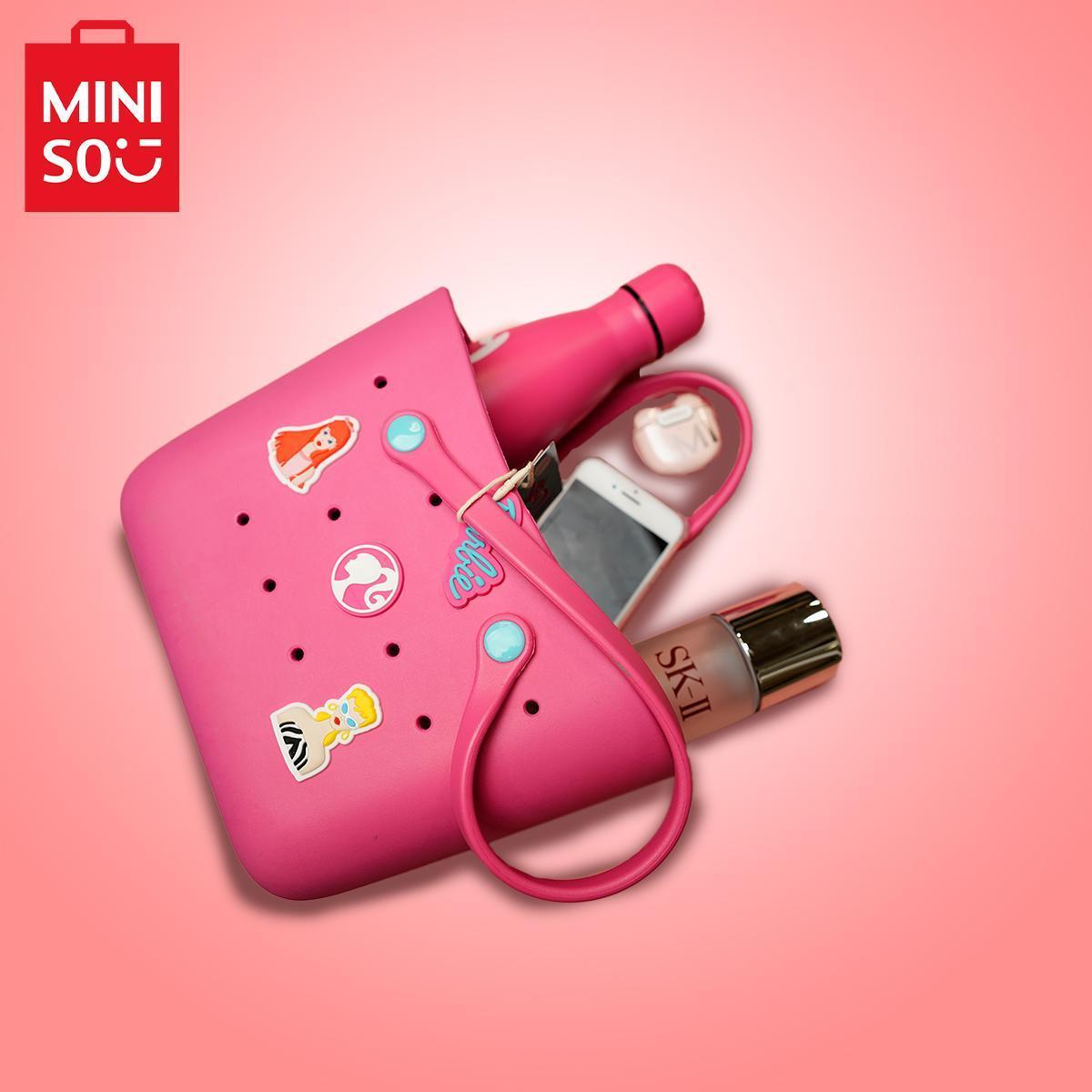 MINISO x Barbie Lunch Bag For Women Lunch - Cute Design Durable Easter Basket Gift Suitable Size With Handle Cute Bento Bags For Tutorial School Work,Surprise Halloween Gift for Girls