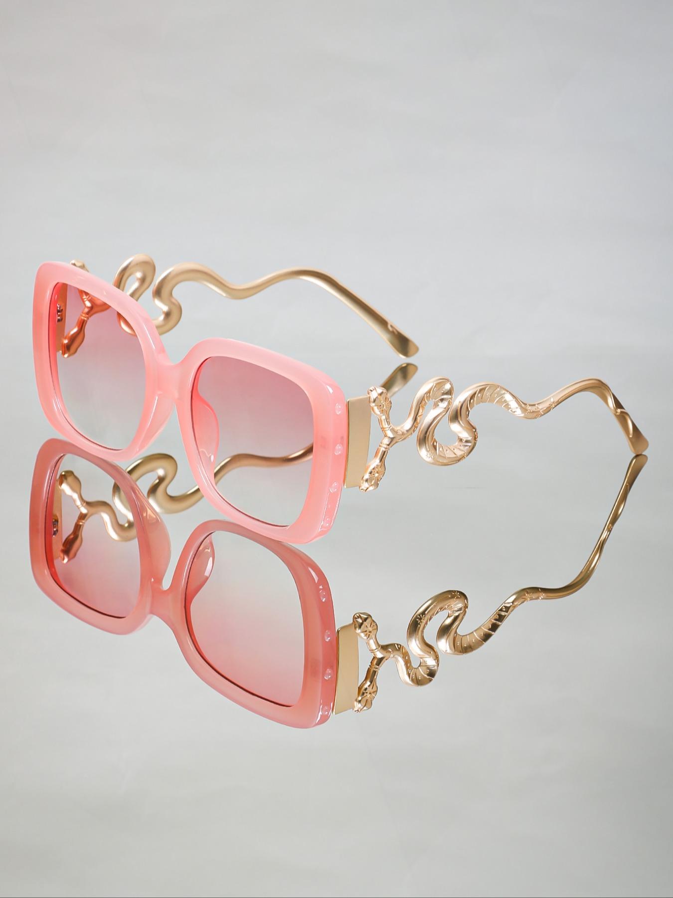 Punk Style Snake Design Sunglasses, Vintage Gothic Sunglasses for Everyday Use, Fashion Accessories for Outdoor Activities