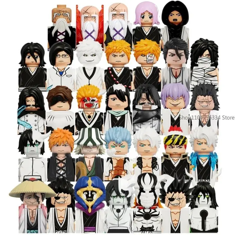 2026 New hot item Ulquiorra Anime Cartoon Mini Action Figures Building Block Sets, 4.5cm ABS Plastic Learning Educational Model Toys, 2025 Christmas Gift for Children