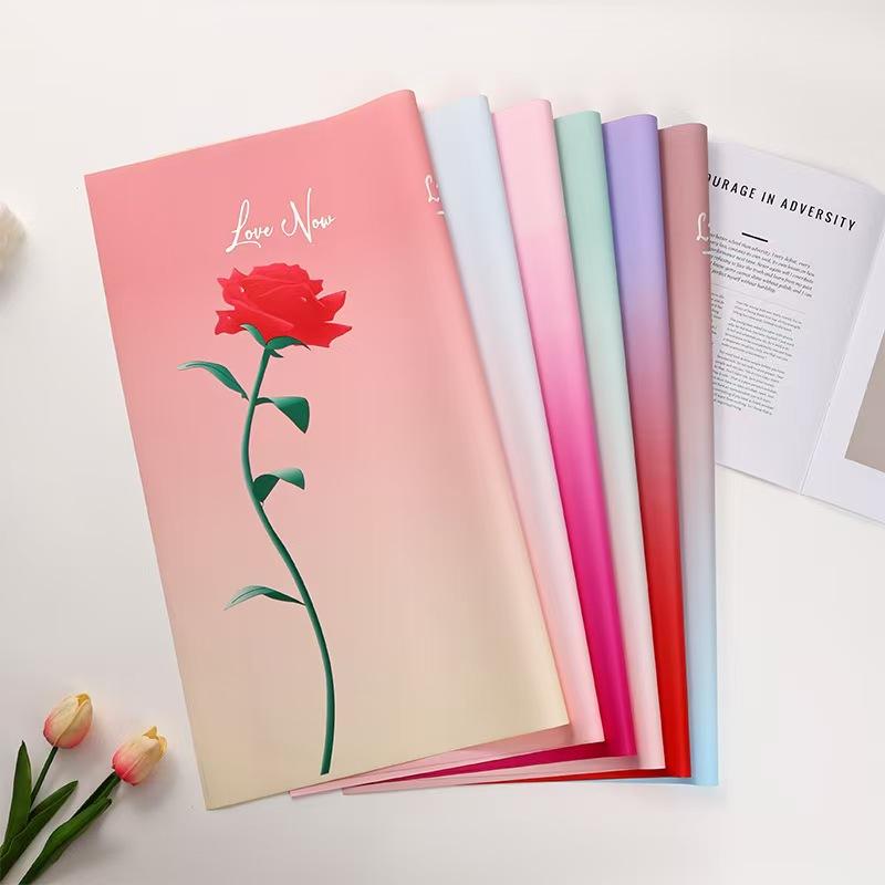 Elegant Floral Packaging Paper, Simple Design Flower Wrapping Sheet, Ideal for Bouquets & Gift Wraps, Enhance Your Florist Shop Aesthetics