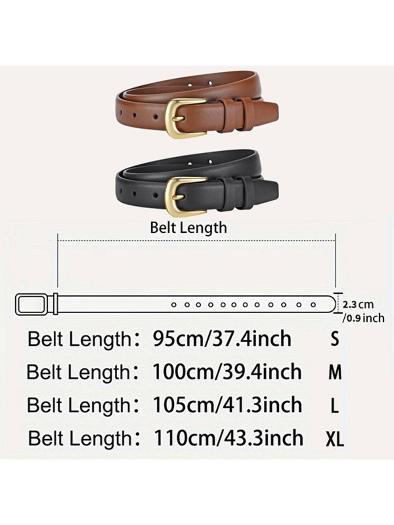 Women's Metal Buckle Waist Belt, Fashionable Durable Design, Perfect Casual Accessory for Daily Use, All Seasons Wear, Durable Belts