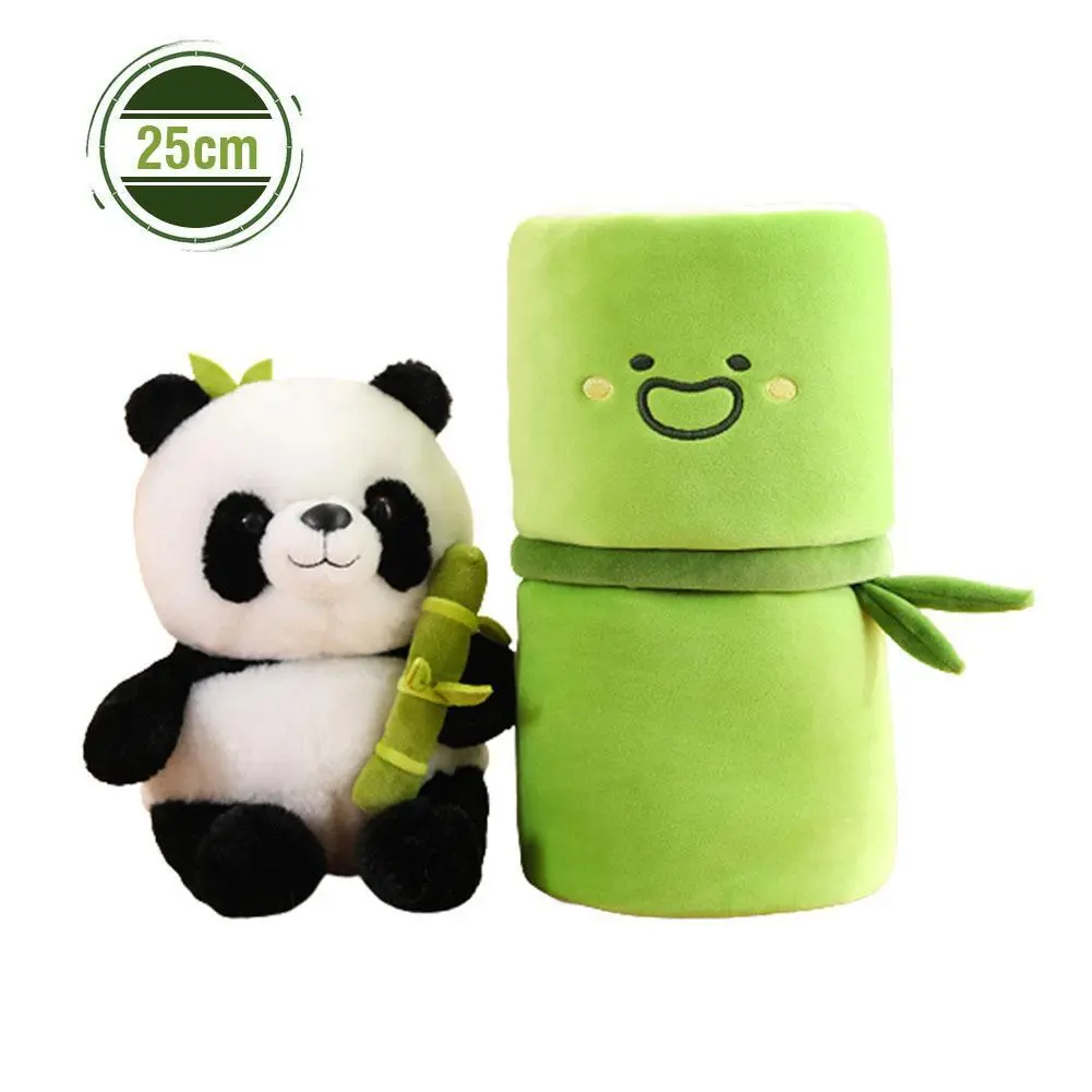 Kawaii Bamboo Panda Stuffed Plush, Soft Cushion Pillow, Ideal Gift for Girls, Halloween Toy Compatible with Toys & Hobbies DIY Felt Crafts