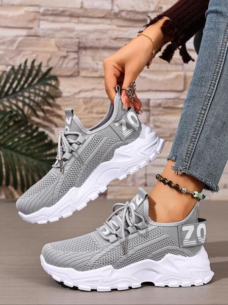 Women's Plus Size Casual Sneakers, Lightweight Comfortable, Breathable Running Shoes, Available in, Perfect for Travel Home Daily Wear