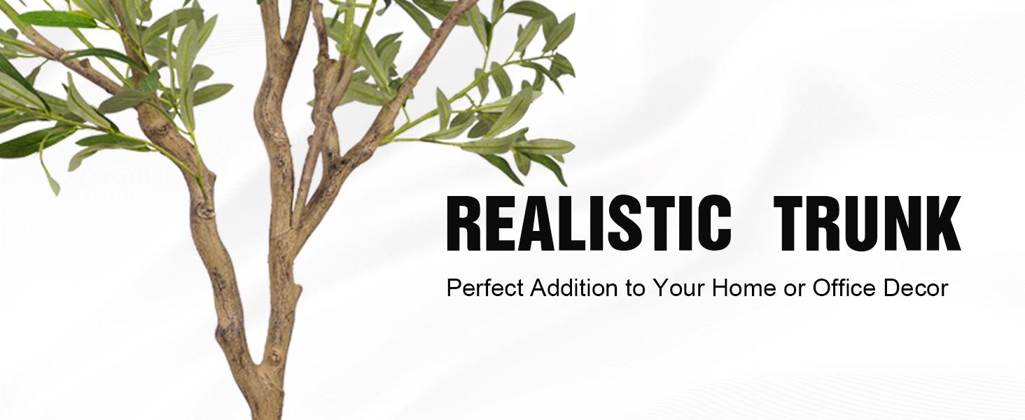 Fluffy 6/7/8ft Artificial Olive Tree, Fake Potted Olive Tree with Branches, Leaves and Fruits, Fake Plant, Indoor Decoration Decorative