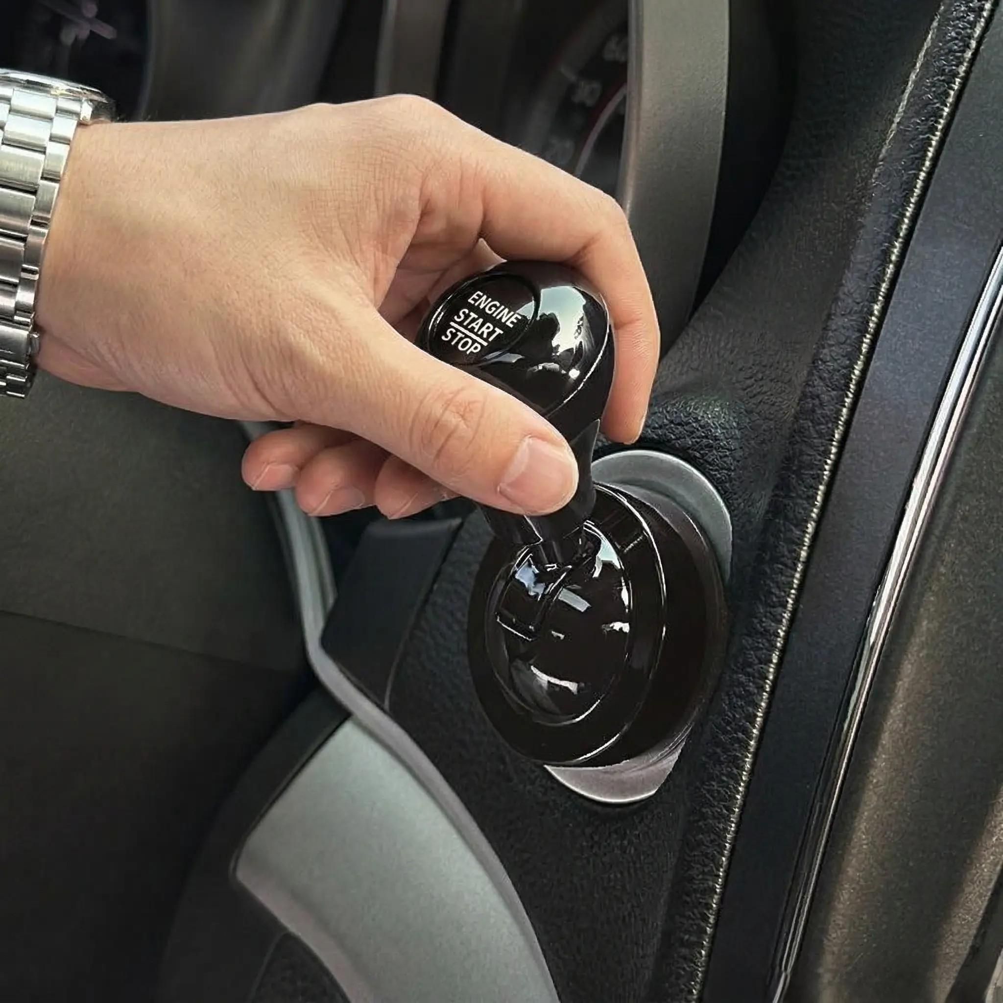 Universal One-Key Start Rod, Car Push Starter Easter Creative Button Cover Joystick, Cool Engine Ignition Car Interior Accessory