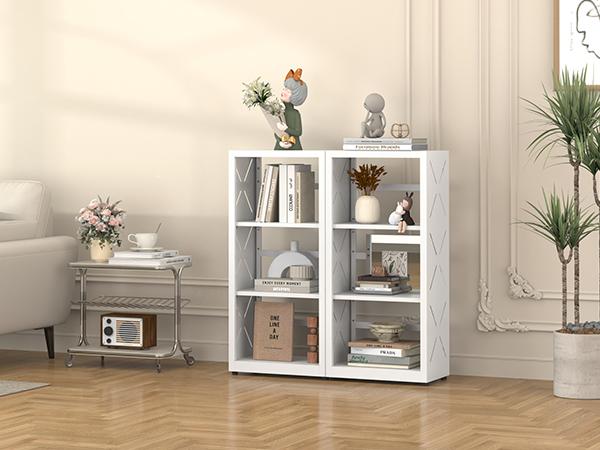【 DealsforYouDays 】Multifunctional Home Organizer Rack 16" Width 3-Tier Adjustable Metal Bookshelf Display Shelving for Collectibles Plants Bedroom Office Storage 【 DealsforYouDays 】Multifunctional Home Organizer Rack 16" Width 3-Tier Adjustable Metal Bookshelf Display Shelving for Collectibles Plants Bedroom Office Storage