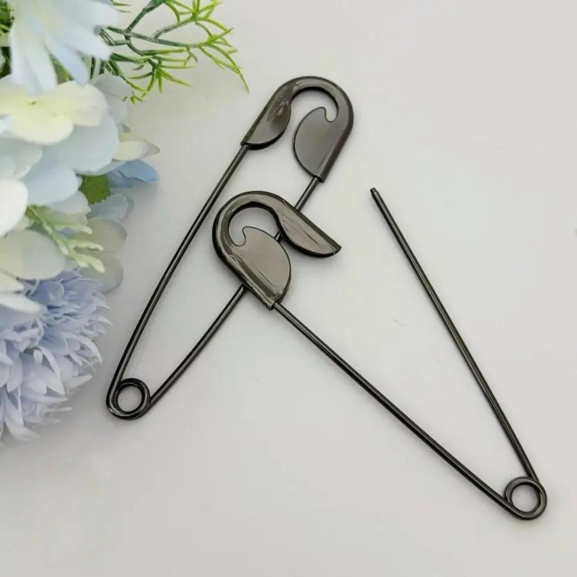 Monarch Mega Safety Hairpin Strong Hold Non-Slip Clip for Thick & Thin Hair Lightweight Durable Styling Pin Secure Updos Buns Ponytails Comfortable All-Day Wear Accessory