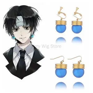 Anime HXH Earrings Chrollo Lucilfer Cosplay Costume Prop Earring Jewelry Cute Gift for Men Party Accessories 49