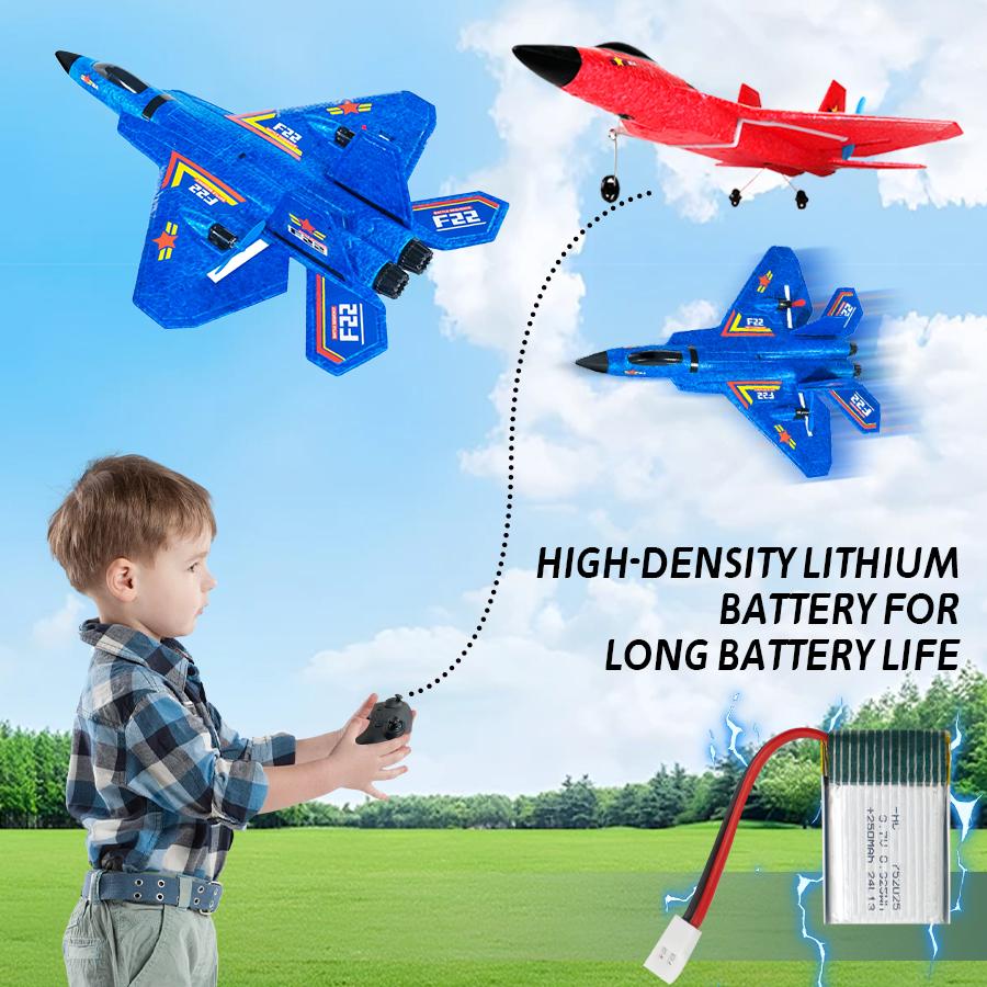 Remote Control Glider Toy – 2 Channel Easy Control Plane for Outdoor Fun