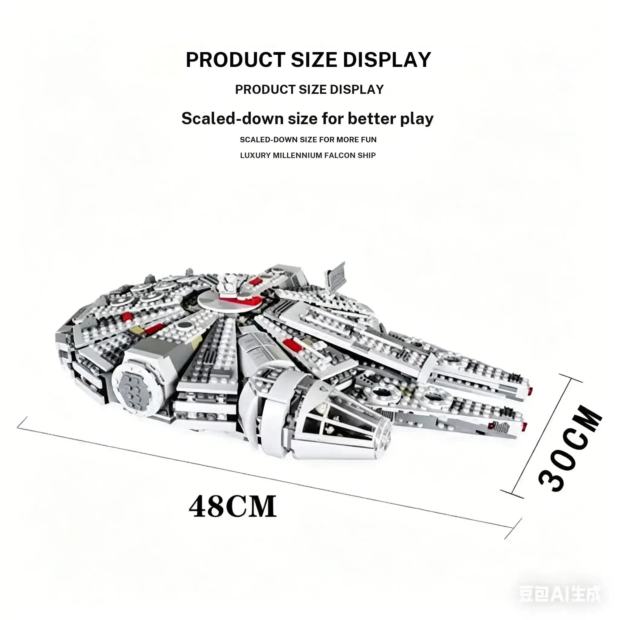 1381pcs Advanced Space Ship Building Kit, Collectible Building Set, Creative DIY Stem Toy, Educational Model Set, Birthday Gift for Boys and Adults, Spaceship Model Kit