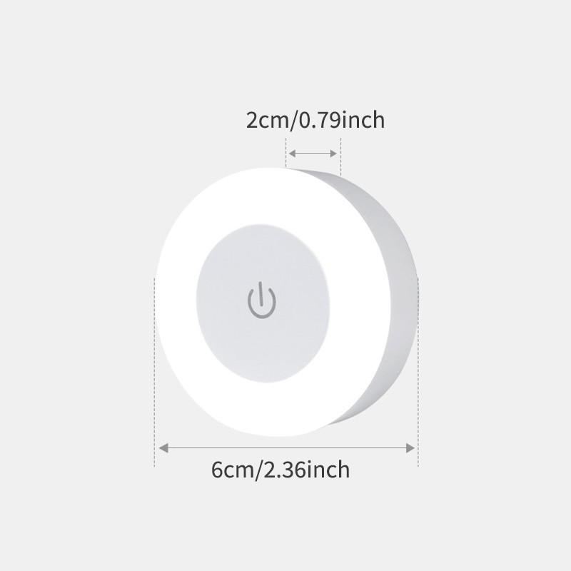 Adjustable Night Light Touch Sensor Bedside Lamp, Rechargeable LED Nightlight for Bedroom Living Room Nursery, Energy Saving Tabletop Design