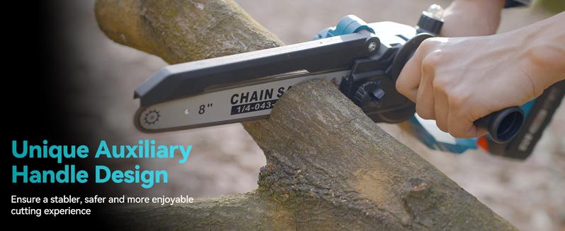 SeeSii 2 in 1 Cordless Pole Saw & Mini Chainsaw with 2 Batteries, Power Electric Polesaw for Tree Trimming, Chain Saw with Extension Pole, 16ft Reach, Limb Branch Cutter Pruner CH800   #TikTokShopBlackFriday