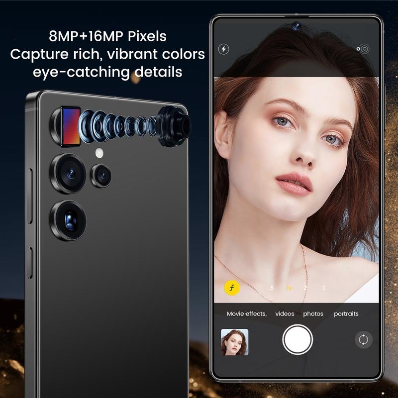 I25 Ultra 6.8-inch smartphone, 4G network Touchscreen smartphone with stylus, dual SIM dual standby, 4G + 64GB large memory, 8+16MP high-definition dual cameras, the perfect gift for holidays and birthdays.