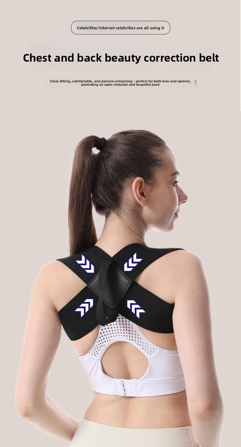 This posture correction belt for chest and back slimming, posture straightening belt for straight back and chest, back fitness and sitting posture tool